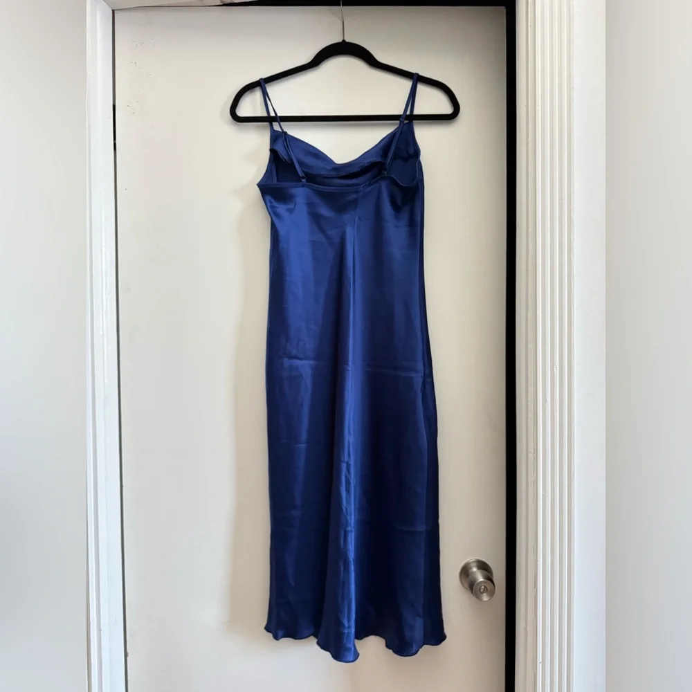 BEBE - Satin Cowl Neck Midi Dress XS - Picture 5 of 9
